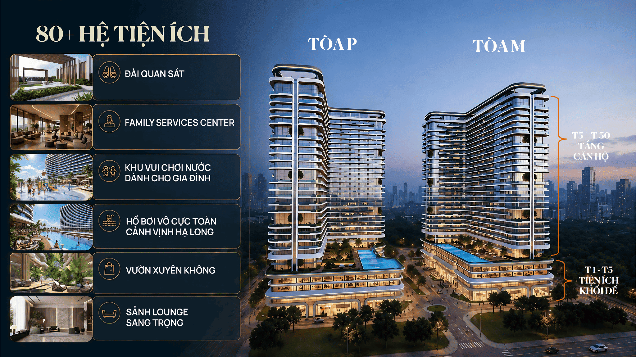 Hệ tiện ích Prima Bay Hạ Long