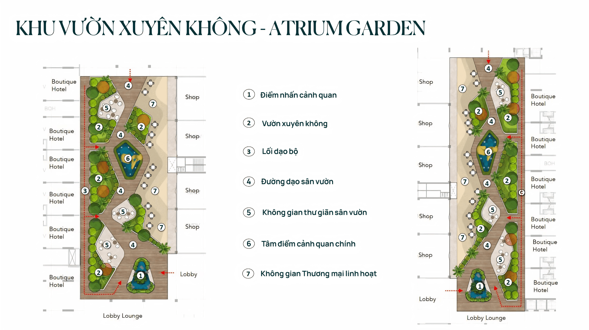 Khu vườn trên không - ATRIUM GARDEN